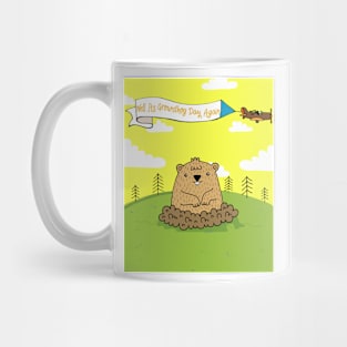 Happy groundhog day cute colorful holiday shirt Mug